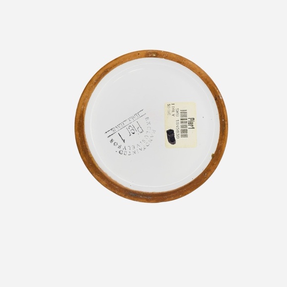 Pier 1 Terra Cotta Wine Chiller/Utensil Holder Purple Grapes Design Italy - Picture 9 of 10